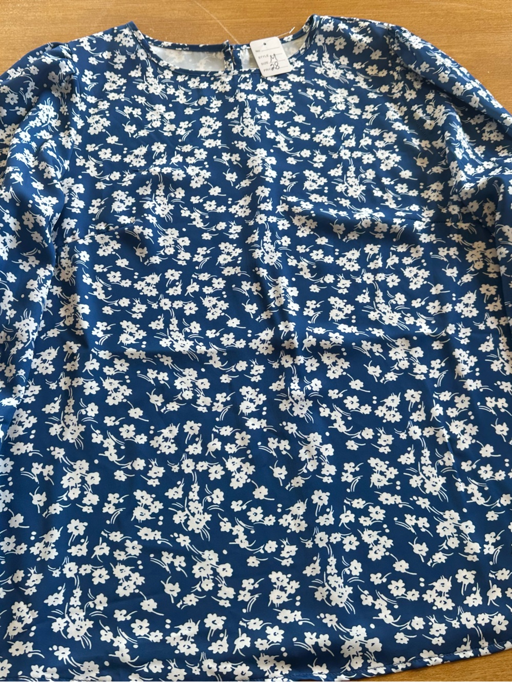 Blue Floral  Blouse